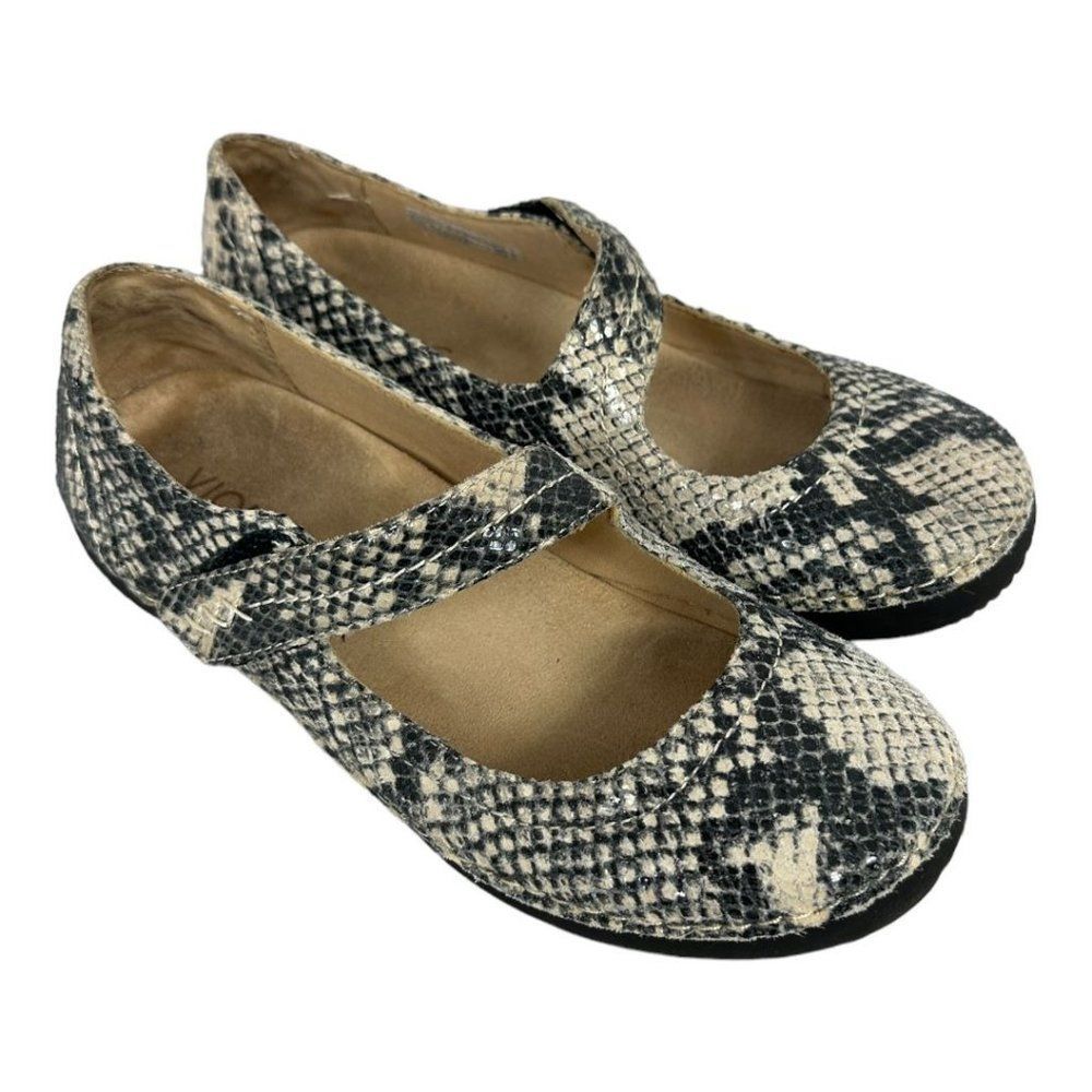Vionic with Orthaheel Technology Harper Mary Janes - Natural Snake size 7